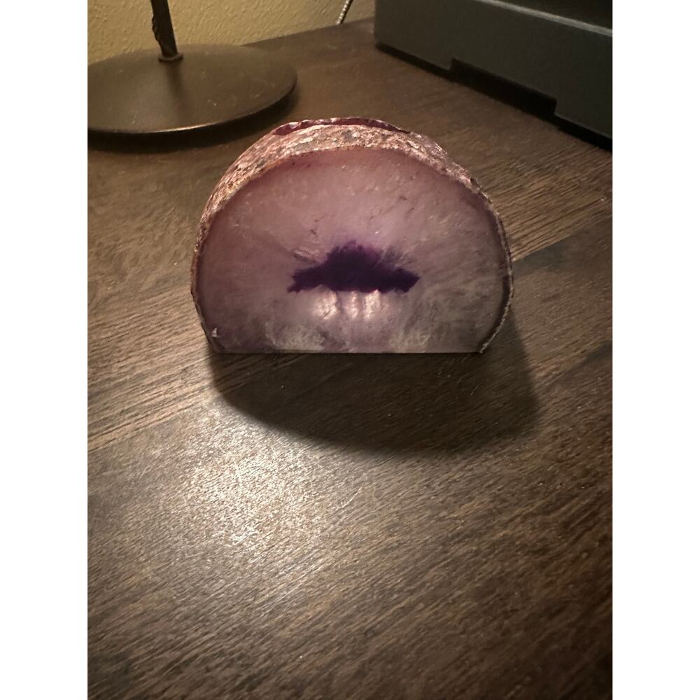 AGATE GEODE CANDLEHOLDER
